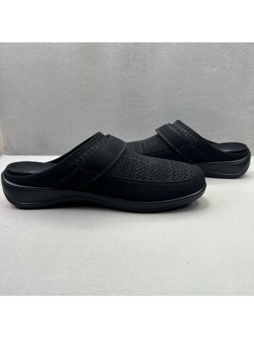 OrthoFeet Louise 736 Womens Size 9.5 (B) Mule Black Mesh Orthopedic Slipper Clog - Picture 5 of 8
